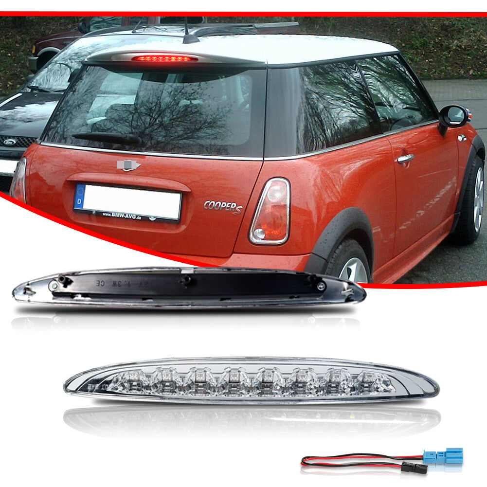 Transparent lens red 8-LED high mount 3rd brake light suitable for 02-06 first generation for MINI Cooper