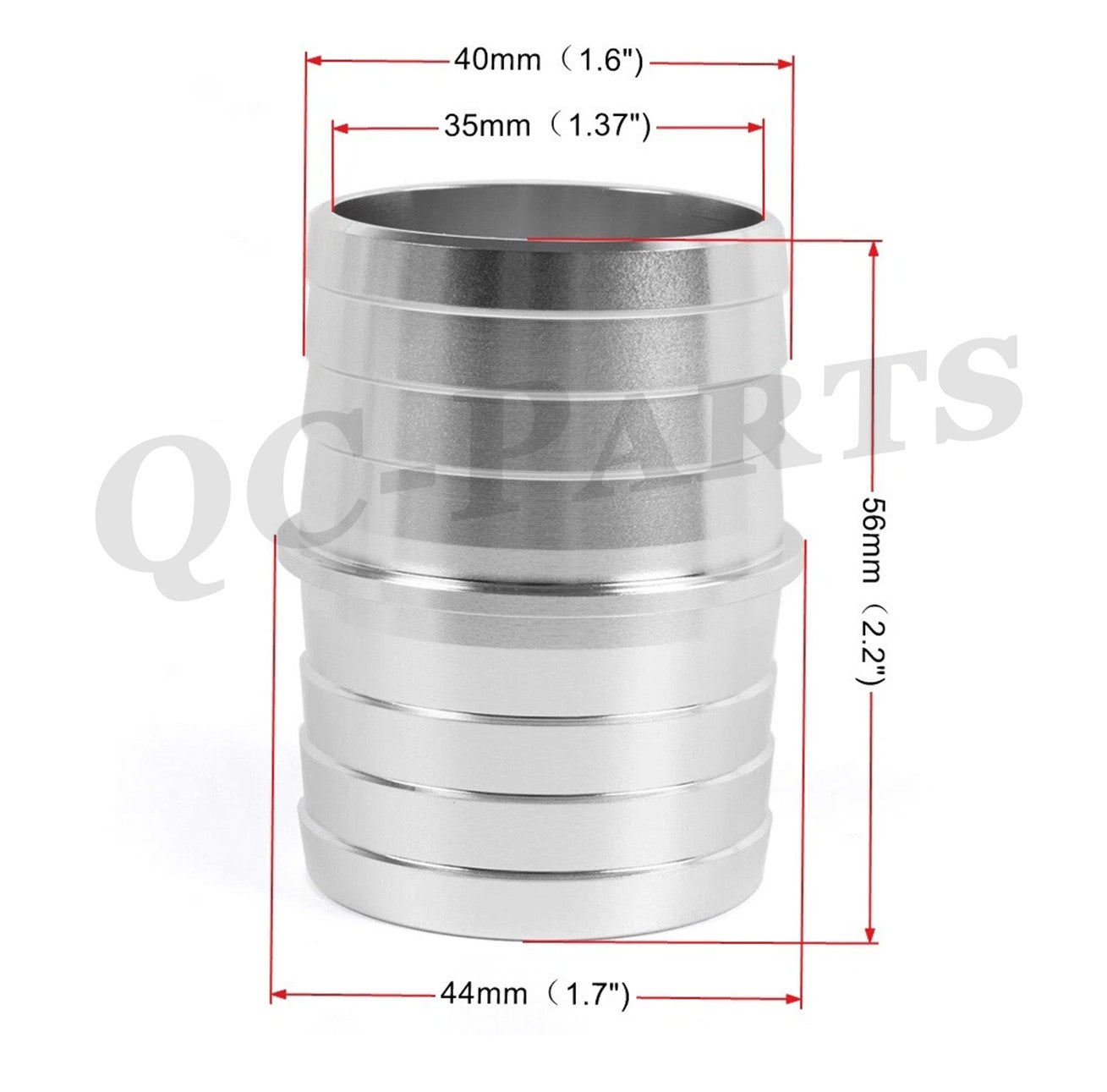 1-1/ 2 ID Hose Aluminum Steam Port Adapter Top Radiator Swap Coolant 1PCS