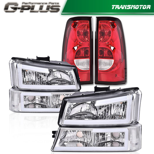LED DRL headlights + taillights suitable for 2003-2006 for Chevrolet Silverado 1500