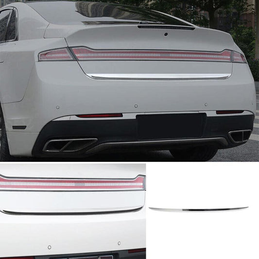 Silver Titanium Rear Door Trunk Lid Tailgate Strip Trim for Lincoln MKZ 2013-20