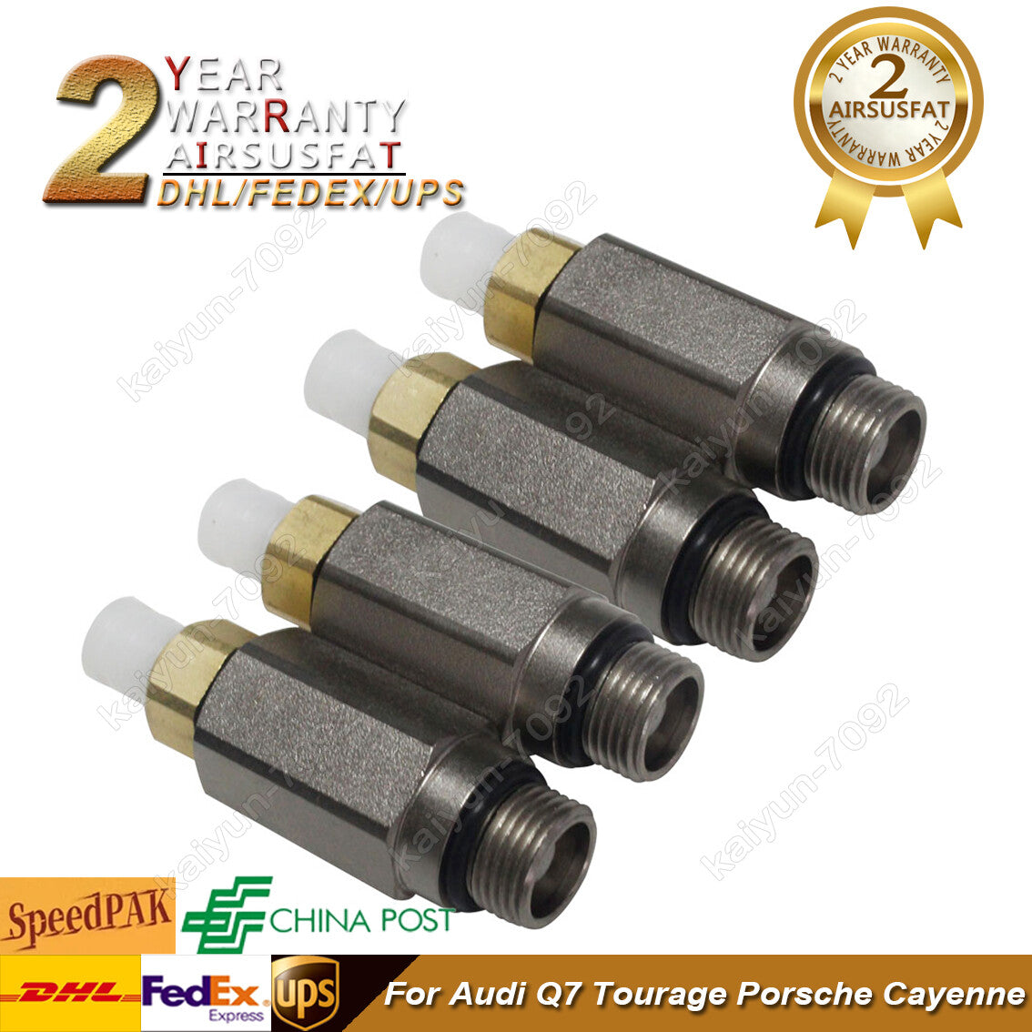 4x For Q7 for VW Touareg for Cayenne 958 Air Suspension Risidual Pressure Valve 2011-18