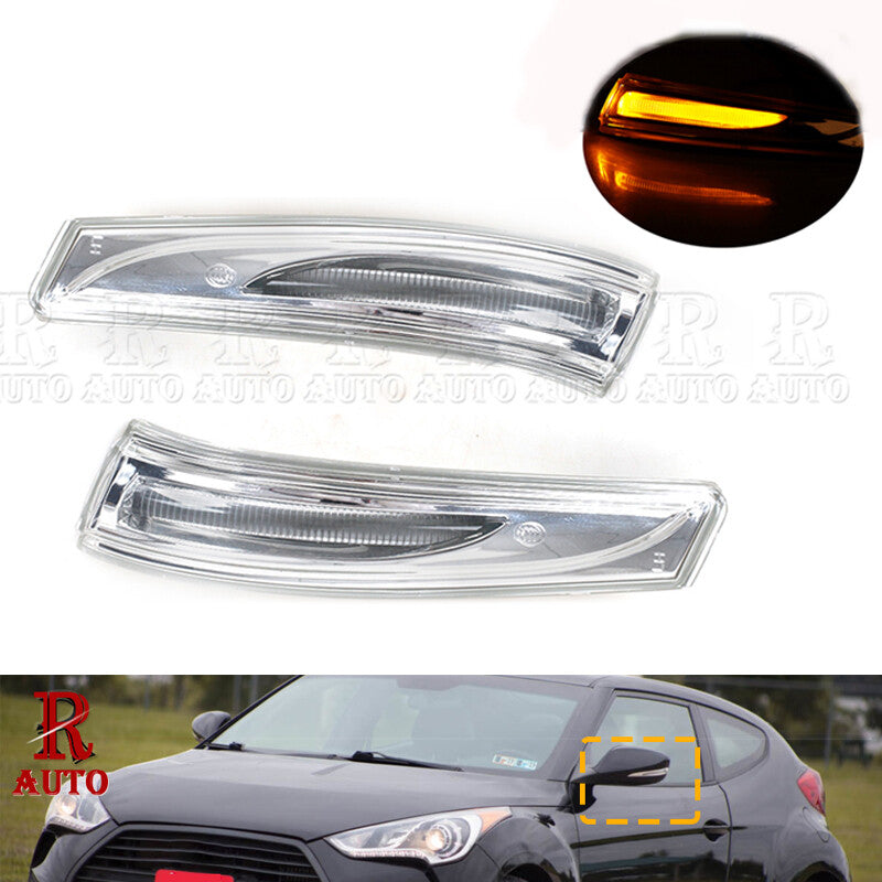 1 Pair Rearview Side Mirror Turn Signal Lamp for Hyundai for Elantra for Veloster Turbo