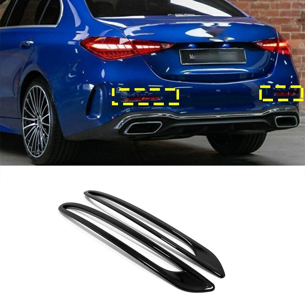 For 2023 for Mercedes-Benz C-Class Car Accessories Rear Bumper Fog Light Lamp Cover