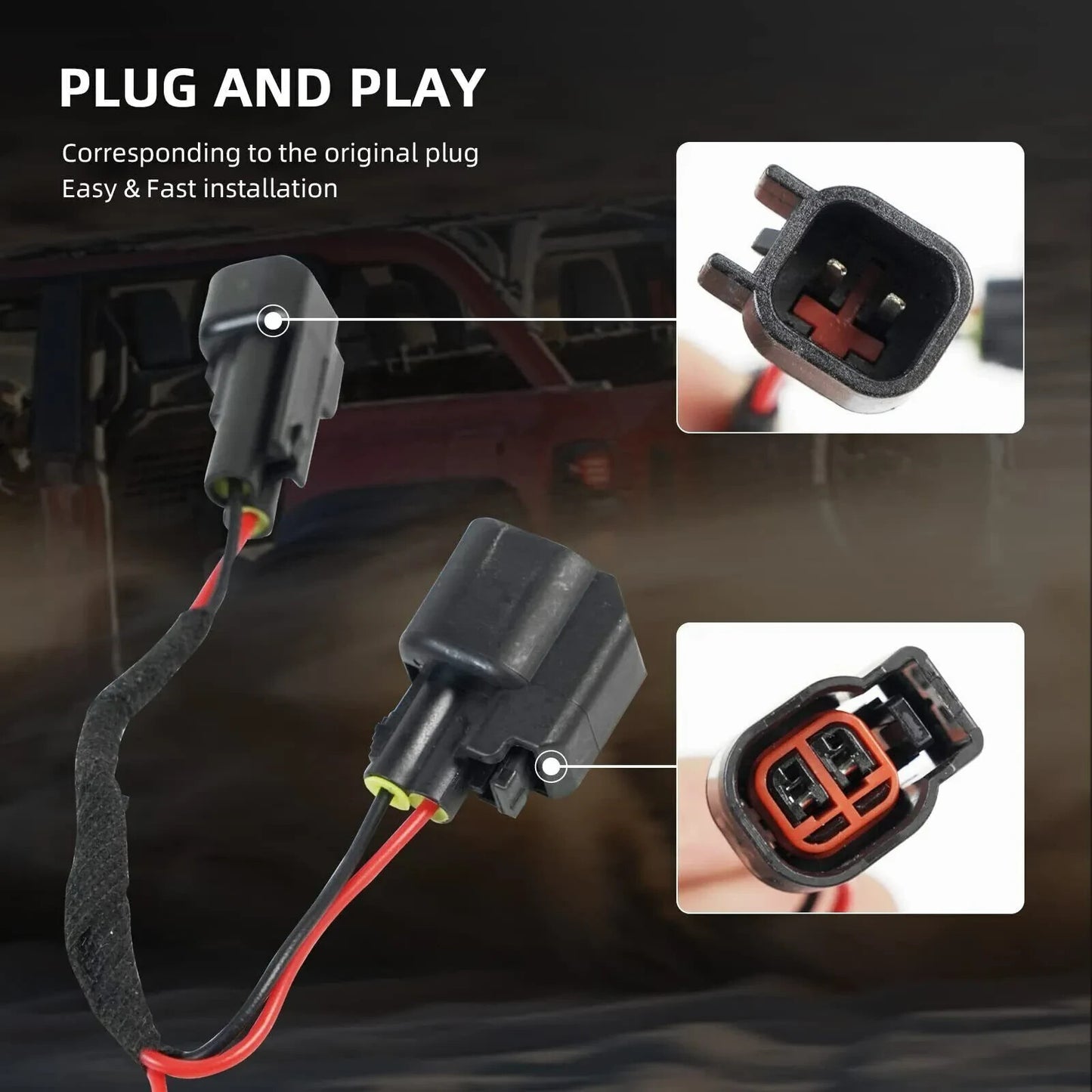 LED taillight assembly for 2021, 2022, and 2023 for Ford Mustangs (left + right with bulbs)