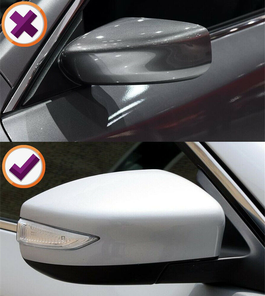 for Nissan Sentra 2013-2018 2019 Carbon Fiber Style Rear View Mirror Cover Trim