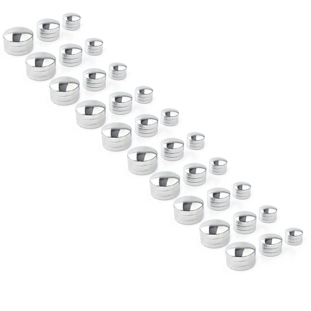 for Harley CNC Chrome Inner 9mm-13mm Schrauben Motor Bolt Topper Caps Cover