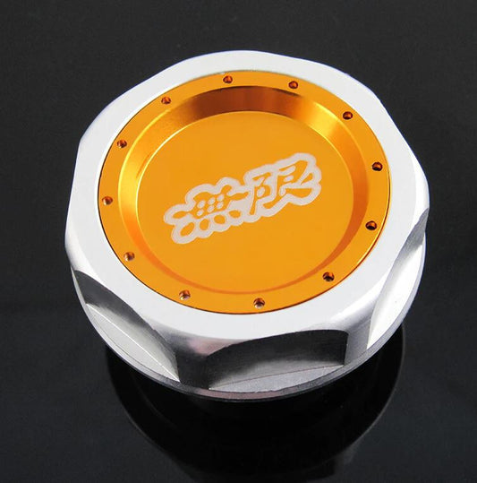 Suitable for JDM Mugen engine oil filler cap, gold color, suitable for Honda for Civic Jazz CR-V for Acura