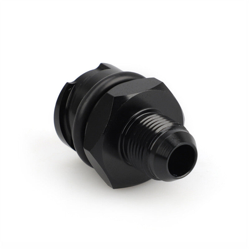 1x Black Billet Valve Cover Oil Cap w/ -8 AN Fitting for LSX LS1/LS6/LS2/LS3/LS7
