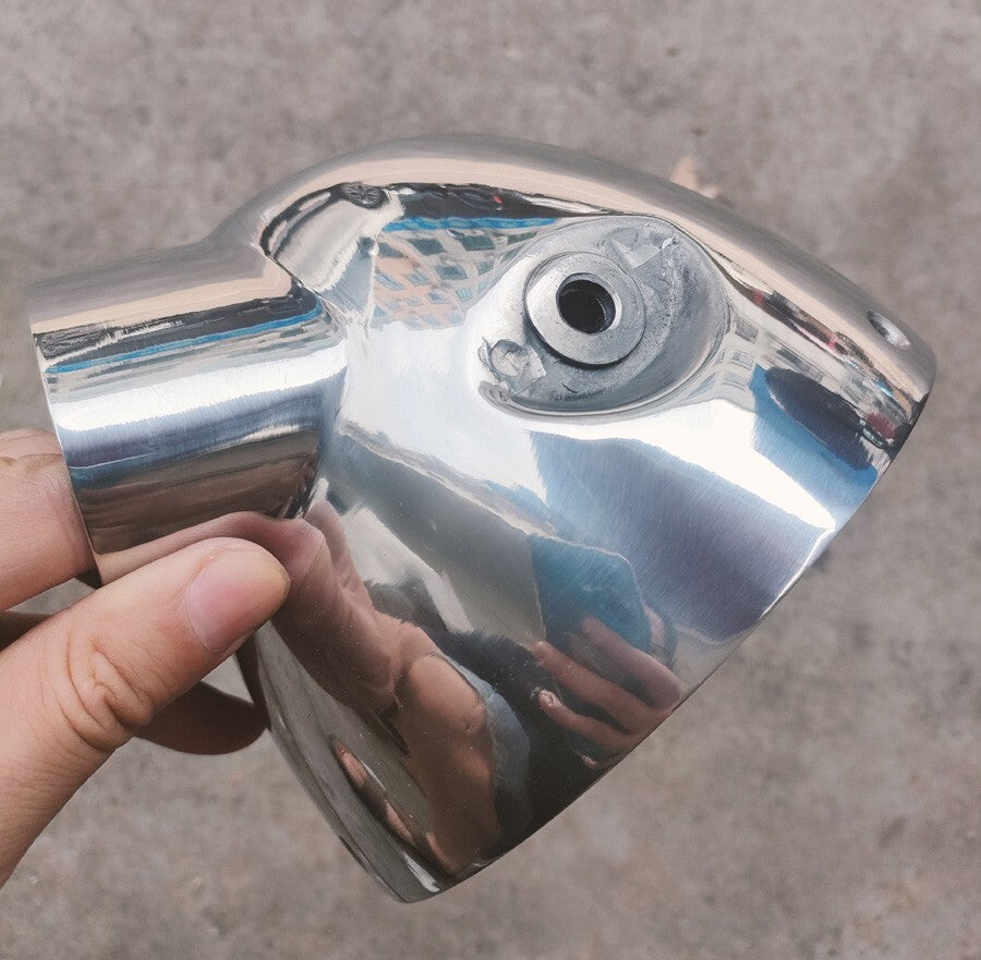Polished Aluminium Head Light Lamp Housing for Honda replica Dax CT70 ST70 Bike