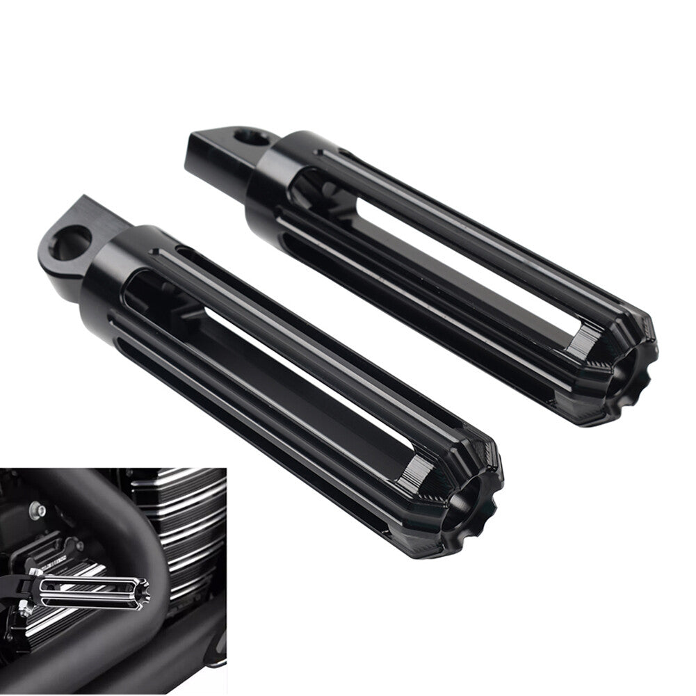 Pair Male Mount Foot Pegs Footrests for Harley Touring Sportster Softail Dyna