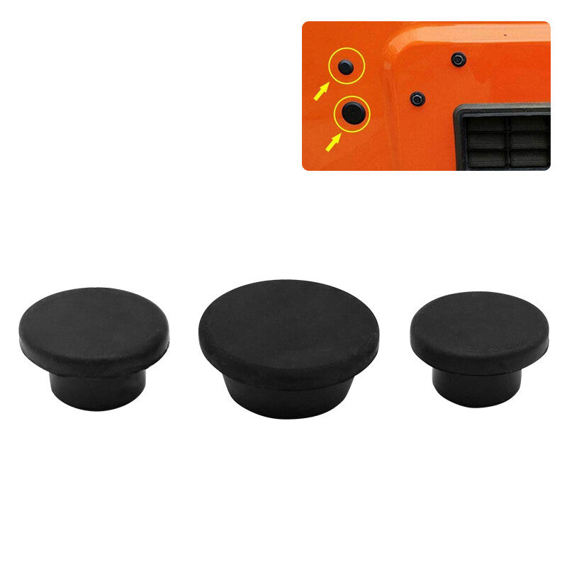 Tailgate Delete Plug Set Rubber for Jeep for Wrangler JK Rubicon Sport Sahara 07-17