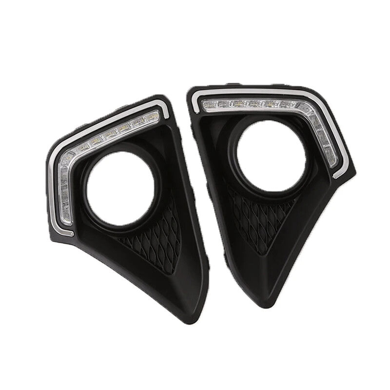 1 pair of LED fog light grille daytime running lights for Hyundai I10 GRAND 2013-2015