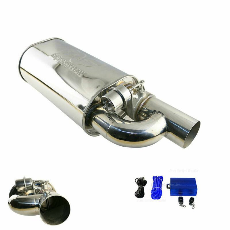 2 Adjust The Sound Muffler Exhaust w/ Electric Remote Control 8.56 660mm
