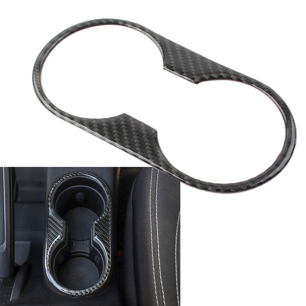 Front for Seat Water Cup Holder Panel Cover Trim for Jeep for Wrangler JK 2011-2017