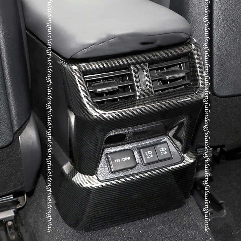for Lexus ES350/300h/250 2019-2022 Carbon Fiber Rear Air Vent Outlet cover trim