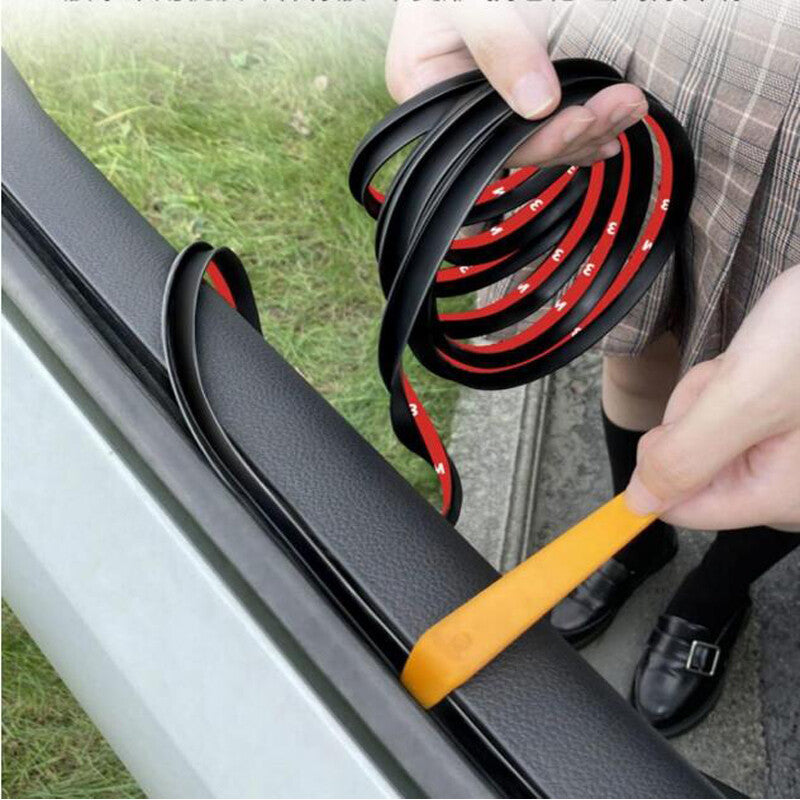 2-meter Weatherstrip V-shaped decorative edge molding sealant for car doors and windows - Rubber