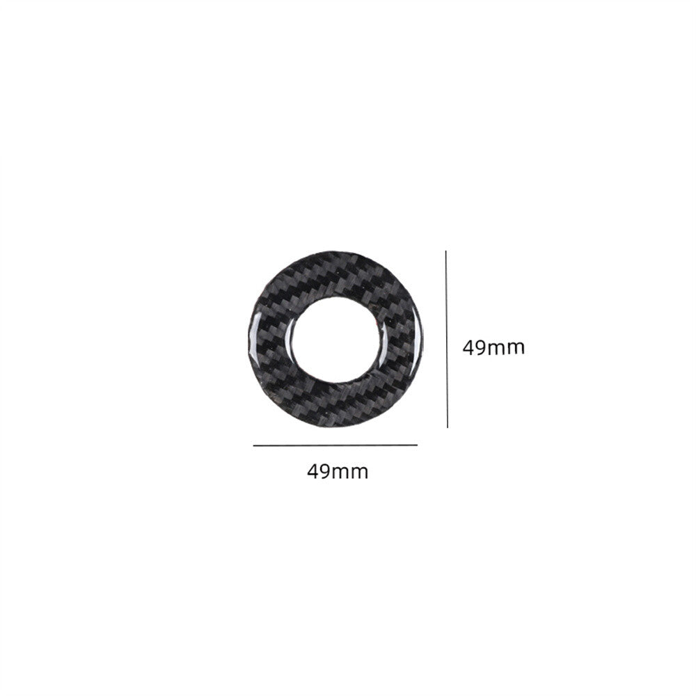 Soft Carbon Fiber Ignition Switch Button Ring Trim For Toyot@ FJ Cruiser 2007-21