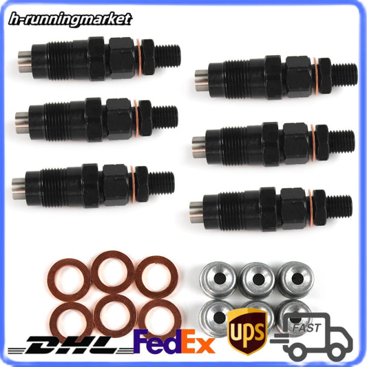 Set of 6 Diesel Fuel Injectors Set for Nissan Patrol GU Y61 TD42 TD42T New