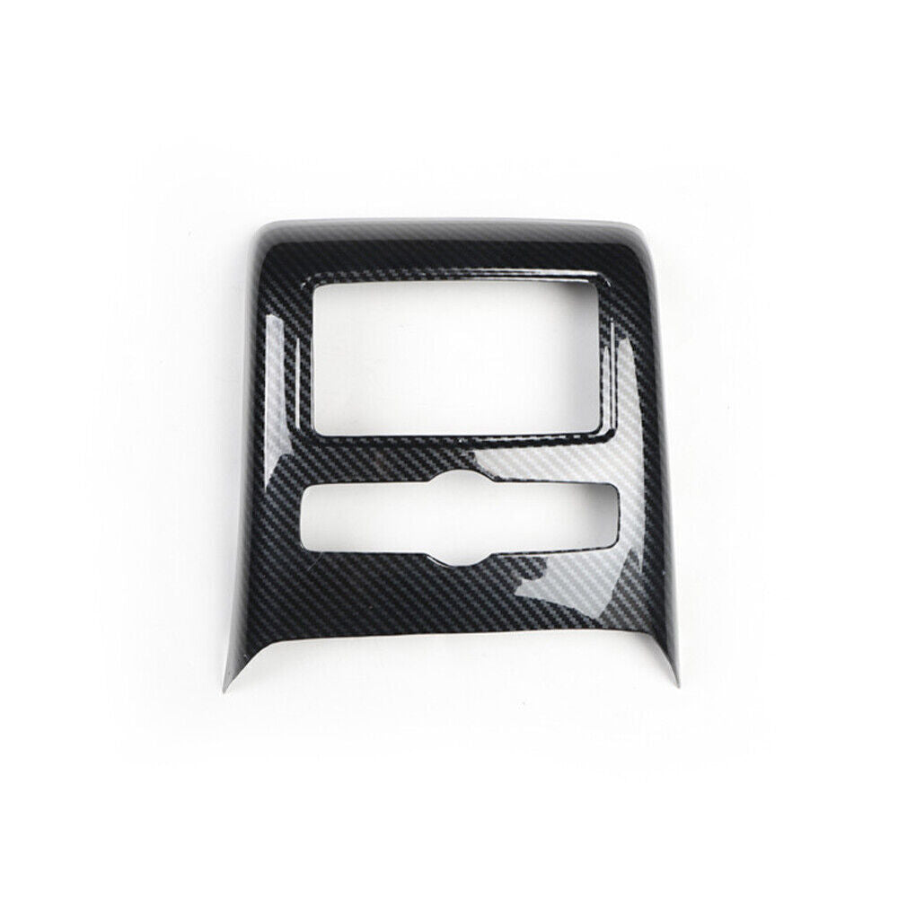 Car Rear Air Outlet Vent Frame Trim 1PCS Fit for Audi A6L 2005-2011 Carbon Fiber