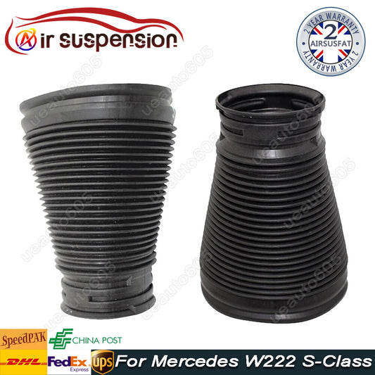 2x Front Air Shock Suspension Absorber Dust Boot Cover for Mercedes W222 S-Class