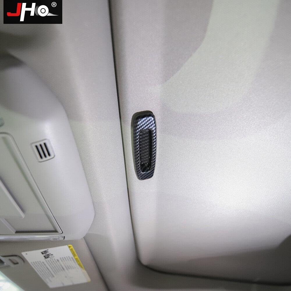 Carbon Fiber Roof Sun roof Handle Cover Trim Decor for Toyota Tundra 2014-2021