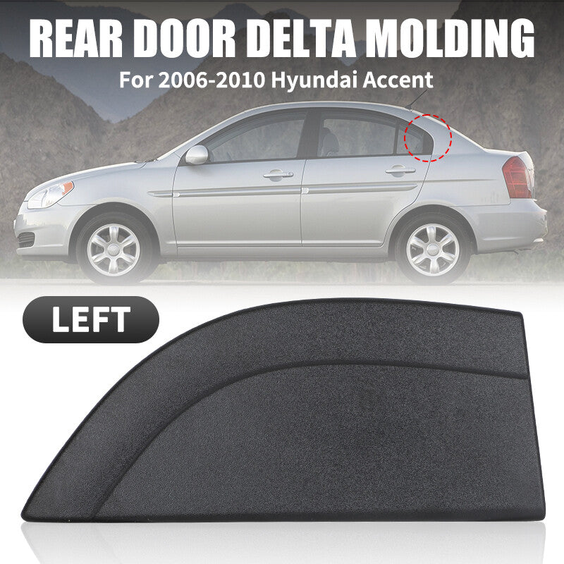 2X Rear Left  Right Door Delta Molding 83830-1E000 For 2006-2010 for Hyundai Accent