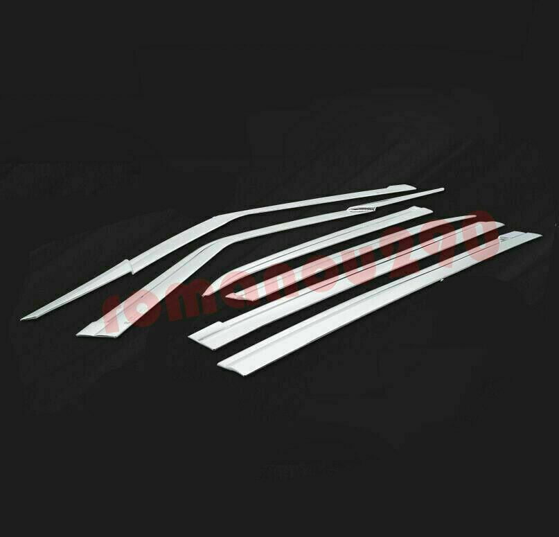 6P Chrome Car Window Visor Vent Shade Sun Rain Guard for Nissan Armada 2017-2021