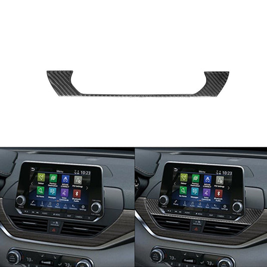 Carbon Fiber LCD Screen Below Frame Cover Trim for Nissan Altima 2019-2022