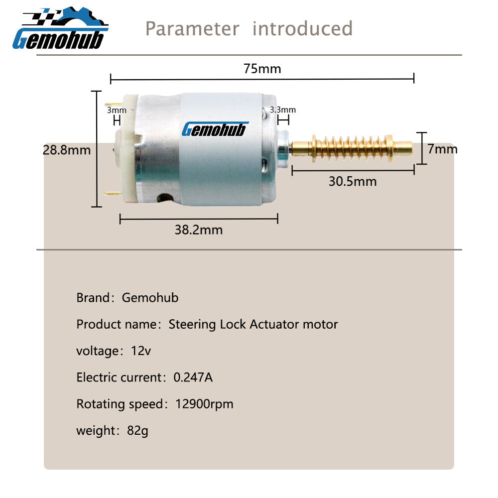 New Steering Column Lock Motor for 2002-2012 for Land Rover for Range Rover VOGUE L322