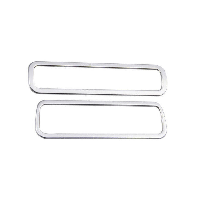 Car Headlight Button Frame Cover Trim Fit for Nissan Sentra 2020-22 Silver Steel